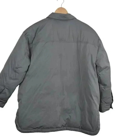 Gap Oversized Recycled Puffer  Shirt Jacket Shacket Green Size Medium - Picture 7 of 12